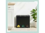 Pattumiera Per Rifiuti Da Cucina, 3 Scomparti, 3 X 8 L