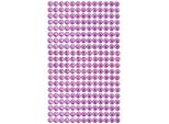 Cristalli Autoadesivi 6Mm 260Pz Rosa