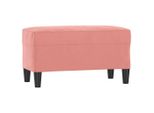 Syfax™ Panca Rosa 70X35X41 Cm In Velluto