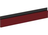 Vicco Frontale Cucina R-Line, 59.6 X 11.2 Cm Frontale Del Mobile Per Mobile Da Incasso Forno, Rosso