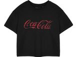 Coca-Cola - Maglietta Corta Da Donna A Maniche Corte NS8893 (M) (Nero)