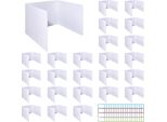 Folding Desktop Dividers For School And Office Novelfun 24 Pcs With Labels