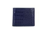 Tom Ford Portemonnaies - Blue Croc-Effect Leather Bi-Fold Wallet - Gr. unisize - in Schwarz - für Damen