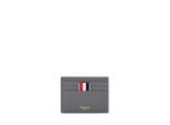 Thom Browne Portemonnaies - Grey Leather Card Case - Gr. unisize - in Grau - für Damen