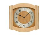 Ams 5822/18 Orologio Da Parete Radiocontrollato Analogico In Legno Massiccio Di Faggio