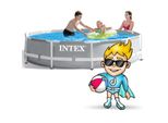 Rastrelliera Per Piscina Da Giardino 305 X 76 Cm Set 3-In-1 Intex 26702
