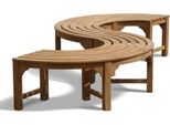 Panchina Ad Albero Teako Design Fermo In Teak - Panchina Rotonda Versatile Per Il Giardino, Durevole E Resistente Alle Intemperie (150 Cm, 180°)