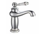 Miscelatore Per Sanitari Rousseau Marple, Monocomando, Cromato, Argento, Con Aeratore