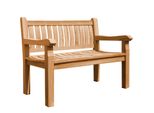 Panchina Da Parco In Teak Massiccio Arezzo Di Teako Design - Panchina Da Giardino Resistente Alle Intemperie Con Braccioli In Varie Misure (150 Cm)