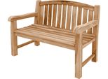 Teako Design Elegante Panchina Da Giardino Bari In Teak - Resistente Alle Intemperie E In Varie Misure (Extra Spessa, 120 Cm)