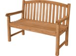 Teako Design Elegante Panca Da Giardino Bari In Teak - Resistente Alle Intemperie E In Varie Misure (120 Cm)