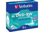 Verbatim DVD-RW 4,7 Gb 4X Confezione Da 5