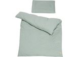Roba Set Di Biancheria Da Letto Biologico A 2 Pezzi "Lil Planet"" Verde Ghiaccio, 100 X 135 Cm, Jersey Gots"