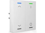Mdt Knx Taster Light 55 X 55 Mm 2Fach Rgbw, Mit Temp., Reinweiß Gl., Jal./Sch.