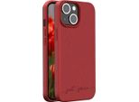 Just Green, Custodia Natura Per Iphone 14 Con Ricarica Wireless Qi, Rosso