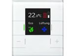 Mdt Glas Raumtemperaturregler Smart Mit Farb Display, Weiß