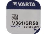 Varta Cellula A Pulsante Per Orologi 1,55 V - 22 Mah SR58 362.801.111 (1 Pz. / Blister)