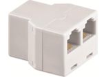 Goobay Isdn T Adapter 2 X RJ12 Buchse Auf RJ12/RJ225 Weiß (Bulk)