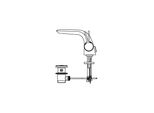 Ideal Standard Miscelatore Per Lavabo Melange A4260 Cromo Altezza Bocca 11,8Cm Flex.Schl.