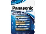 Panasonic Alkalické Baterie Evolta Platinum LR14EGE/2BP 1,5V (Blistr 2Ks)