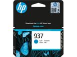 Hp 937 Cyan Original Ink Cartridge Cartuccia D'inchiostro 1 Pz Resa Standard