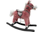 Cavallo A Dondolo Rosa Sonoro 74 Cm