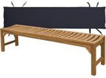 Panchina Da Giardino Teako Design Ferrara - Solida, Resistente Agli Agenti Atmosferici Ed Esclusiva (180 Cm, Nero)