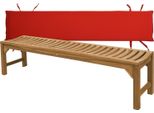 Panchina Da Giardino Teako Design Ferrara - Solida, Resistente Agli Agenti Atmosferici Ed Esclusiva (180 Cm, Rosso)