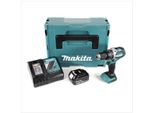 Makita Dhp 484 RF1J Trapano Avvitatore Con Percussione A Batteria 18V In Valigetta Makpac + 1X Batteria 3,0 Ah + Caricabatterie