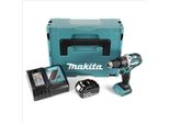 Makita Dhp 484 RT1J Trapano Avvitatore Con Percussione A Batteria 18V In Valigetta Makpac + 1X Batteria Bl 1850 5,0 Ah + Caricabatterie DC18RC