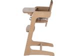 Seggiolone Per Scale Roba "Kid Up"", Legno Massello, Naturale, Seggiolone Che Cresce Insieme Al Bambino, Per Neonati E Bambini"