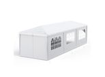 Sessamen-Lp Padiglione 3X9M Impermeabile - Tenda Da Festa Padiglione Da Giardino Con 8 Pareti Laterali Gazebo Da Campeggio Per Giardino, Festa, Matrimonio, Bianco