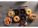 Lurch 85088 Flexiform Bagels 4-Fold / Stampo In Silicone Per 4 Bagel (11,8 Cm) In Silicone Platinico 100% Senza Bpa, Marrone