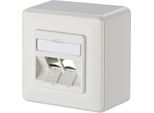 Metz Connect Scatola Di Giunzione Keystone Ap 2 Porte Non Equipaggiata Bianco Puro