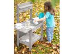 Roba Mud Kitchen Midi, Cucina Da Giardino Per Bambini Per Acqua E Sabbia, Resistente Alle Intemperie, In Legno Massiccio, Grigio