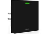 Mdt Knx Taster Light 55 1-Fach, Rgbw, Temper Atursensor, Schwarz Matt, Neutral