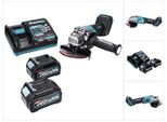 Smerigliatrice Angolare A Batteria Makita Ga 016 GD2 40 V Max. 125 Mm Brushless Xgt + 2X Batteria 2,5 Ah + Caricabatteria