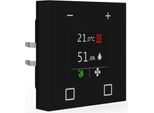 Mdt Knx Estensione Temperatura Ambiente Smart 55, Nero Opaco
