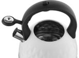 Bollitore D'acqua In Acciaio Inox Induzione Bollitore A Flute Bianco Nuovo 2,5 L
