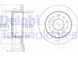 2X Disco Freno Delphi BG3923 Per Fiat Ducato (250_ 290_) 82 2Mm