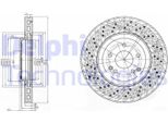 2X Disco Freno Delphi BG3985C Adatto A MERCEDES-BENZ Clk (C209) Slk (R171)