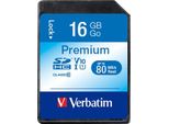 Verbatim - Scheda Di Memoria Flash - 16 Gb - Classe 10 - Sdhc