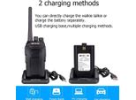 Retevis RT27 Radio, PMR446 Walkie-Talkie Set 16 Canali Ctcss/Dcs Vox Chiamata Di Emergenza, Con Base Di Ricarica Usb Walkie Talkie Per Cantiere Sicurezza Parco Giochi Scuola (10 Pezzi, Nero)