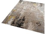 Tappeto Astratto Di Design Moderno Per Il Soggiorno Marrone Beige - Facile Da Pulire Dimensioni - 120X170 Cm