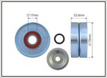 Caffaro 500079 Puleggia Tenditore Cinghia A V 70Mm Per Renault Laguna Iii Grandtour (KT0/1) Laguna Iii (BT0/1) Laguna Coupé (DT0/1)