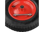 Ruota Per Carriola Con Asse Con Pneumatici Pr 3,50 - 8 Ruote Pneumatici Ruota Di Scorta G71040