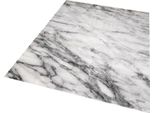 Tappeto Design Soggiorno Tappeto Aspetto Marmo Grigio Crema Dimensioni - 80X150 Cm