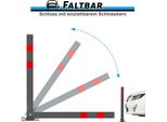 Swanew 2 Set Di Paletti Barriera Nastri Barriera Pieghevole Cilindro Serratura Post Dissuasore 65Cm Barriera Post