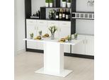 Tavolo Da Pranzo Galten Tavolo Da Cucina Tavolo Da Sala Da Pranzo Bianco Tavolo A Colonna Rettangolare 75 X 120 X 60 Cm Per 4 Persone