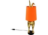 Lampada Da Tavolo Hiding Bunny, Oro/Arancio, Poliresina, 24X24X74 Cm, E27, Cavo: 1,4 M